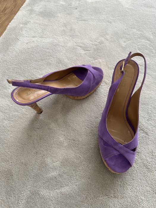 Sapatos roxos Zilian, tamanho 38 (como NOVOS)