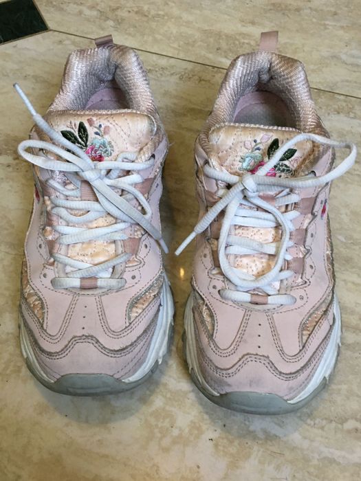 Skechers, 36, 23,5 cm, róźowe na grubej podeszwie, komfortowe