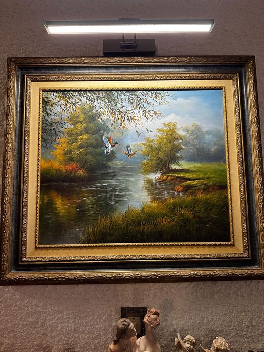 Quadro decorativo pintado à mão