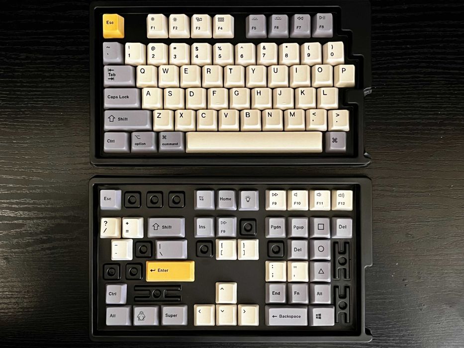 Кейкапи Keychron OEM Dye-Sub PBT Keycap Set - Wheat Grey