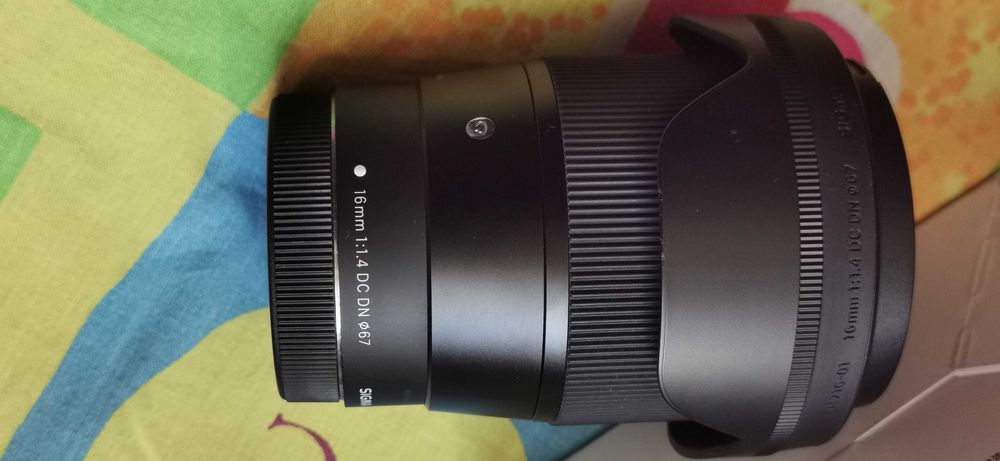 Sigma 16mm f/1.4 для Canon eos m (m50 m100 m5 ) 16mm 1,4  (24мм)