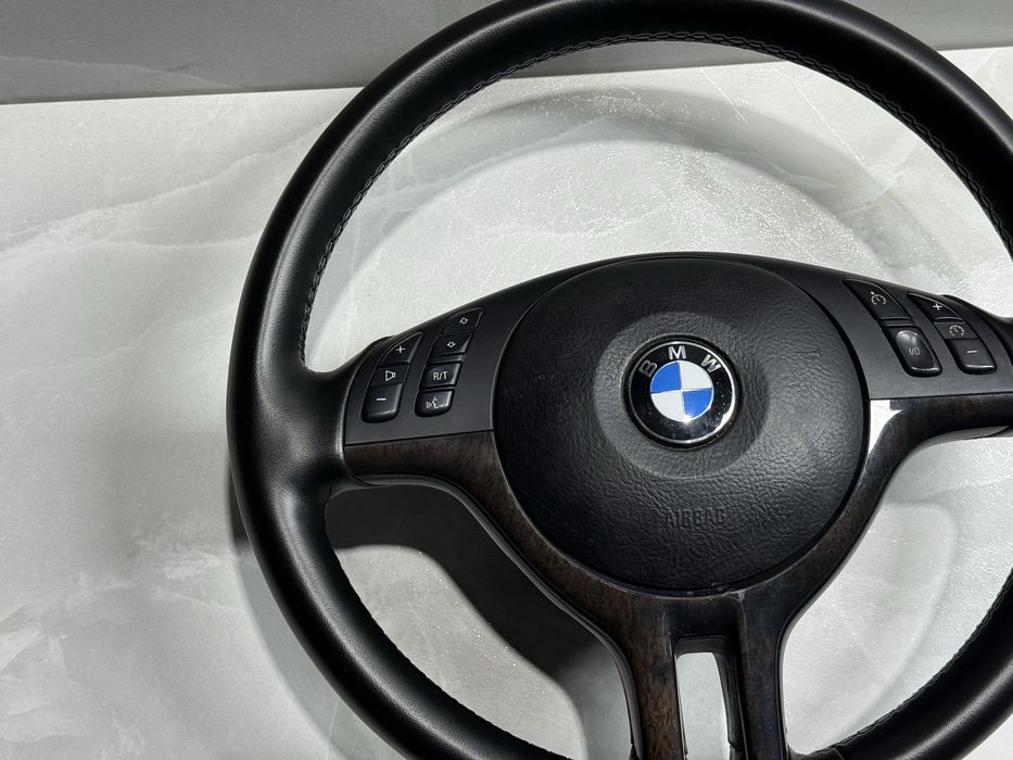 BMW Е39 / Е46 BIRKE ANTHRAZITE Мультируль Дерево Три спиці е39 е46 Шро