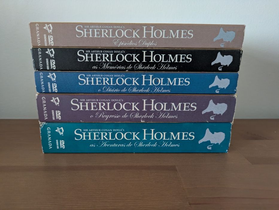 Coleção Completa DVD (18) Serie + Episodios Duplos Sherlock Holmes