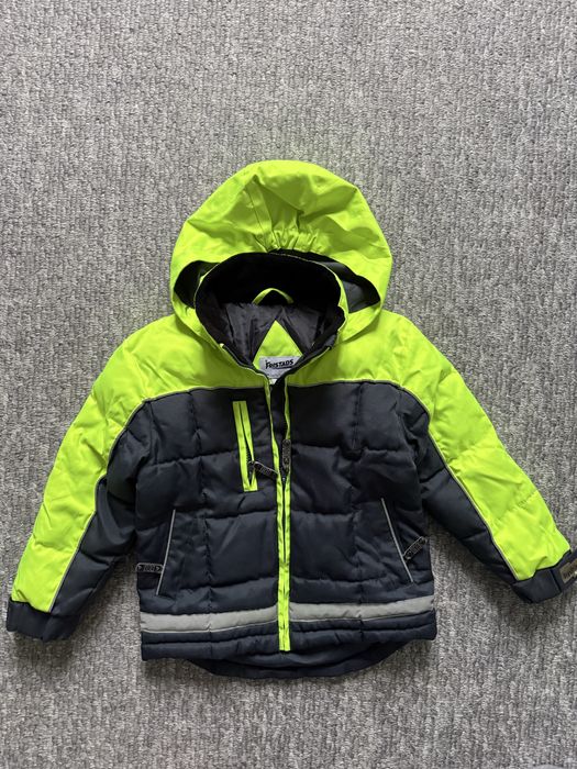 Gruba, zimowa, ciepła kurtka FRISTADS 110/116