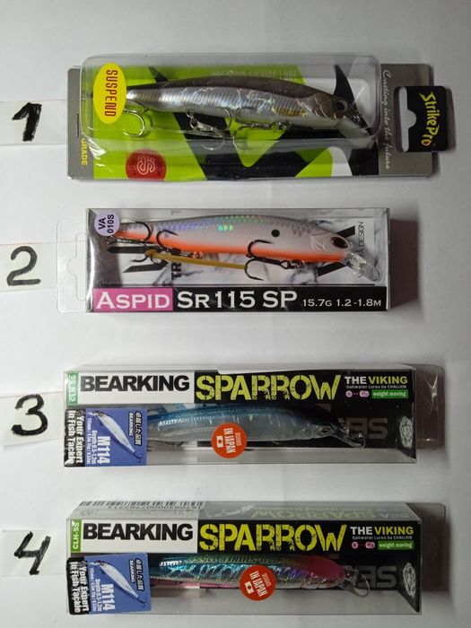 Спинінг.Воблер EverGreen TRIDENT BearKing 4шт. Нові!