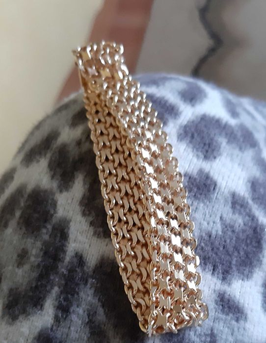 Bransoletka pozłacana damska