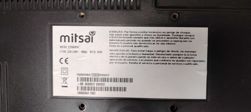 TV Mitsai 22 polegadas