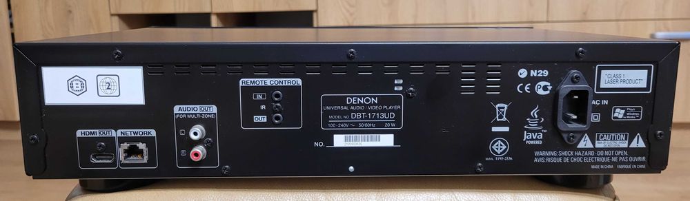 DENON DBT-1713UD-odtwarzacz BLU-RAY/SACD/CD/DVD-Audio/DVD/USB z pilotem