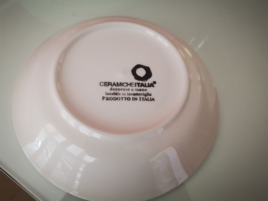 Conjunto 12 pratos cerâmica italiana