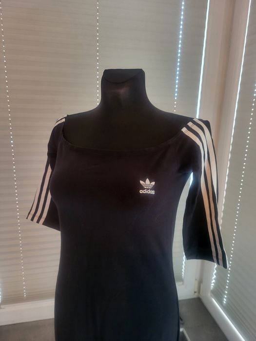 Sexi czarna sukienka adidas 42 S M L NOWA