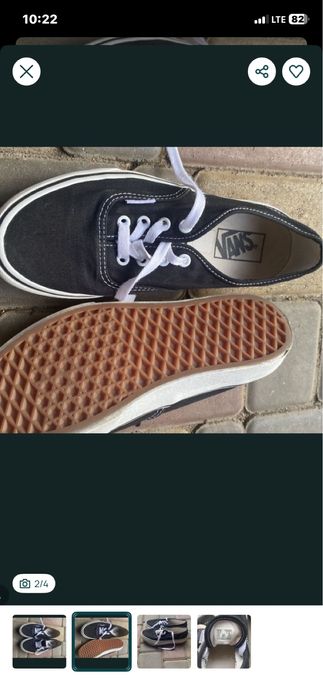 Кеди Vans Authentic, оригінал, чорні