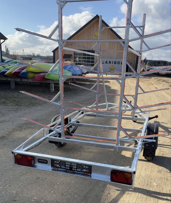 Przyczepa pod 15szt kajaków Mastertech, nowa 2026,