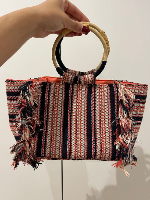 Mala/saca em tons rosa brilhante da Women Secret como nova