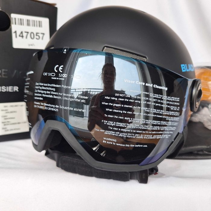 Kask narciarski Black Crevice Arlberg Black Blue Matt S/M 54-57cm