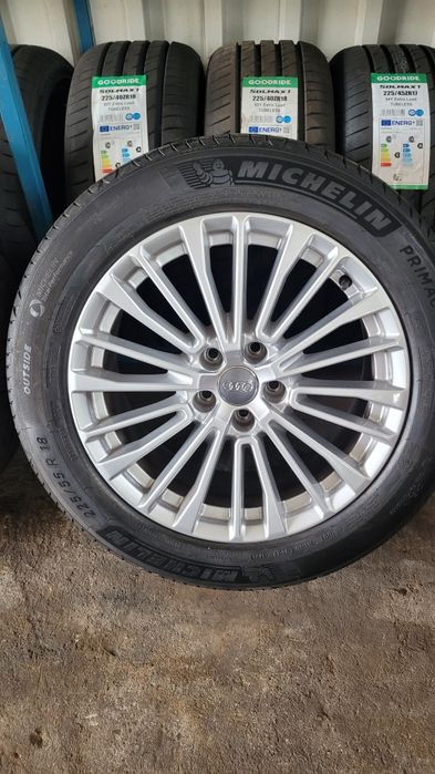 Felgi aluminiowe z oponami letnimi Audi A6 C8 R18 5x112 ORYGINAŁ!