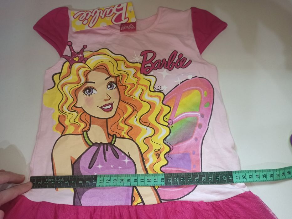 Детское красивое летнее платье размер 116 см.на девочку с Барби
