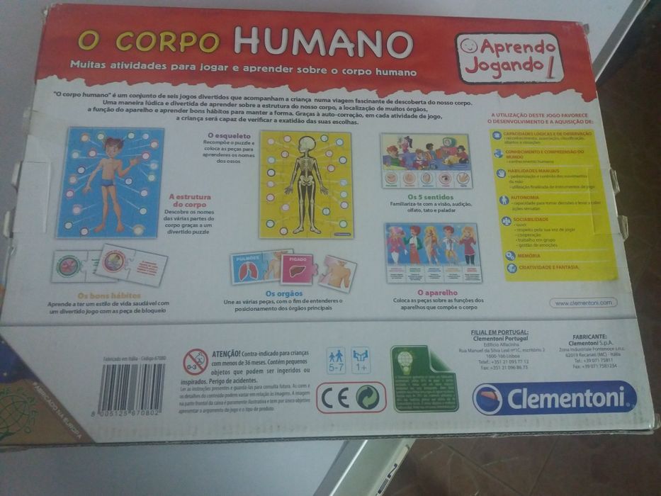 Jogo tabuleiro Winx Believix + Jogo Corpo Humano