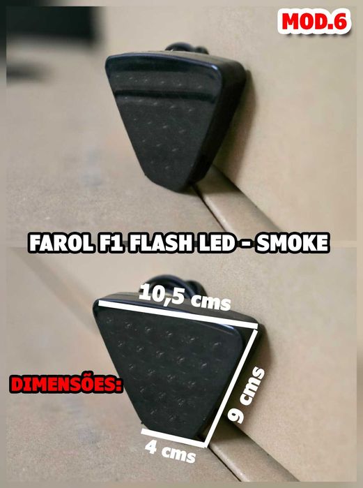 Farol Traseiro LED Look 3° STOP - F1 Flash - Novo