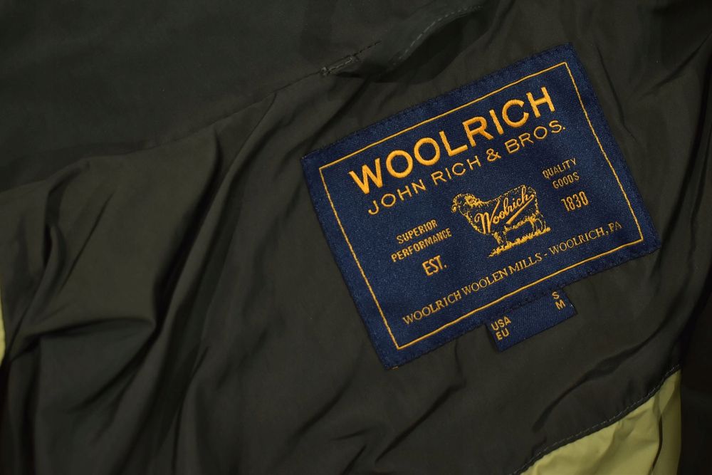 Woolrich Męska Kurtka Wiatrówka Bomberka Khaki / M