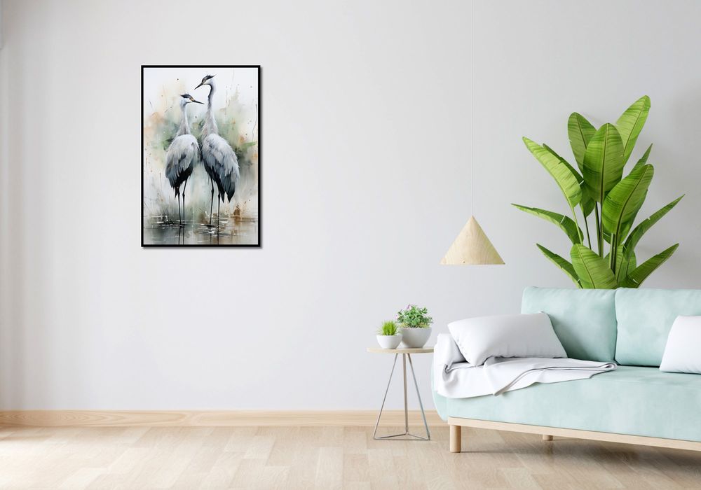 Plakat 56,6x86,4cm Tańczące Czaple