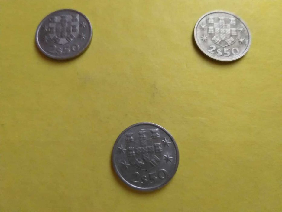 Dois escudos e cinquenta centavos (2$50) Cupro-Níquel 1984