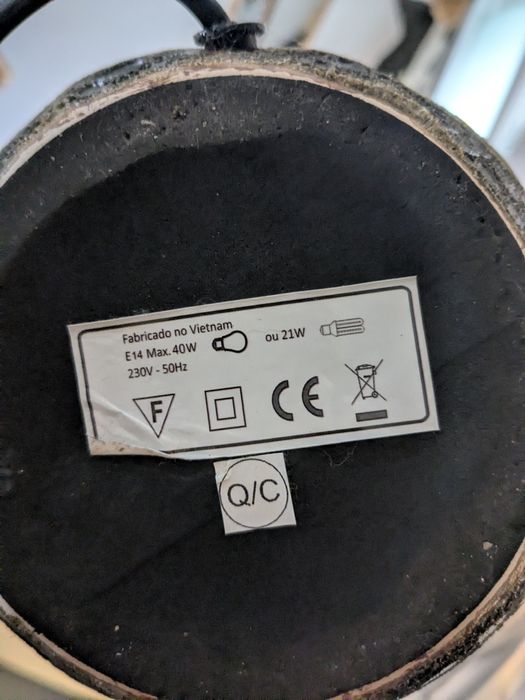 Candeeiro de mesa Area Store