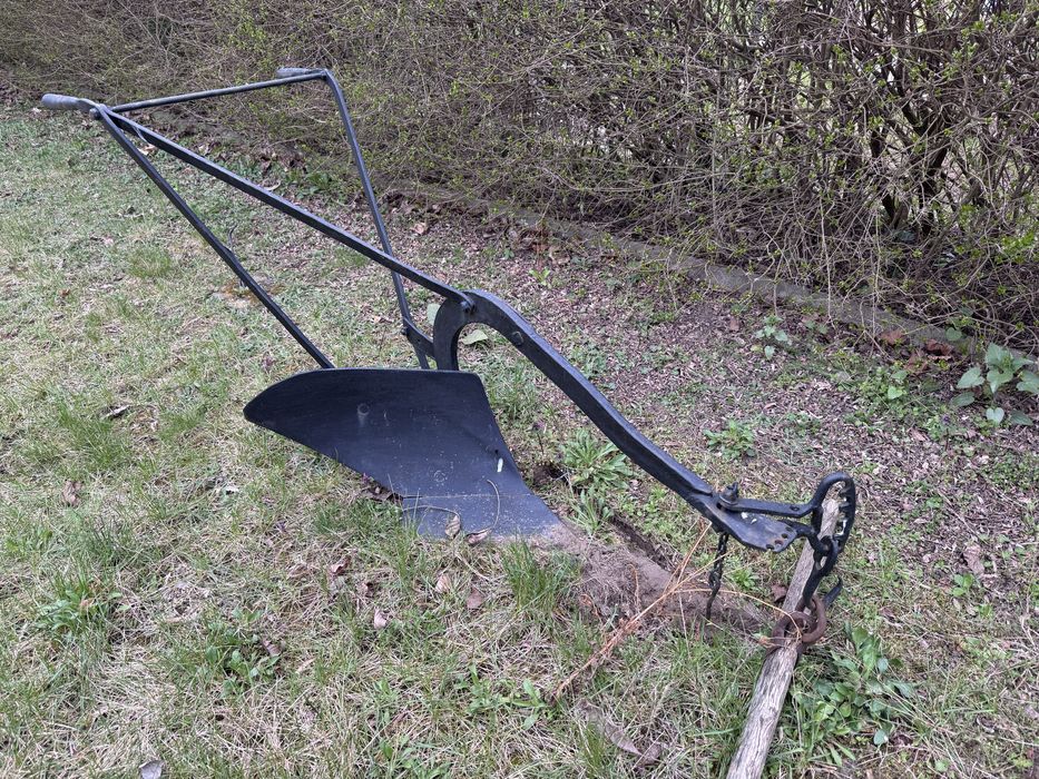 PRL zabytkowy PŁUG KONNY jednoskibowy okazja super stan