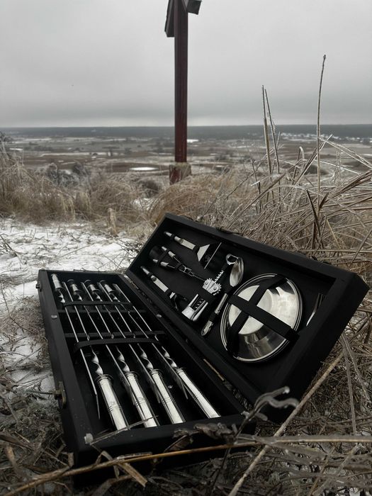 Набір Шампурів на подарунок в кейсі з натурального дерева від Виробник