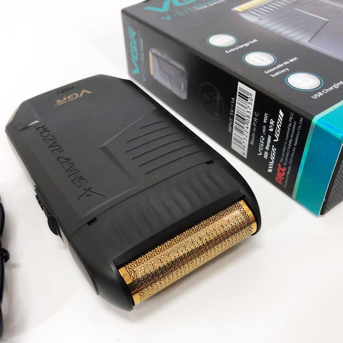 Електробритва VGR V-375 шейвер триммер IPX4 USB для бороды волос усов