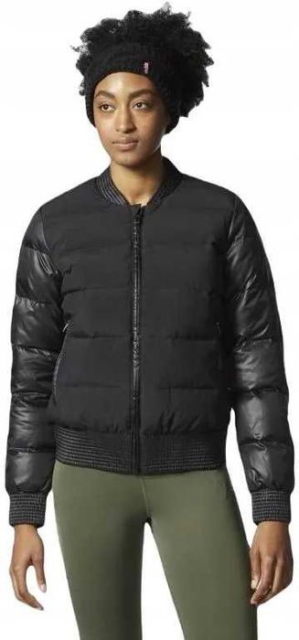 jesienna kurtka damska Adidas bejsbolówka bomber kacze pierze  L 40
