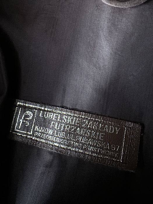 Lubelskie Zakłady Futrzarskie vintage brązowe futerko kurtka miś M