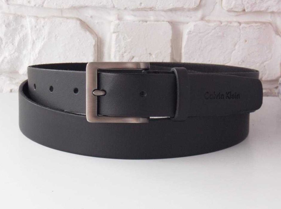 Ремень мужской кожаный + коробка / чоловічий ремінь шкіряний