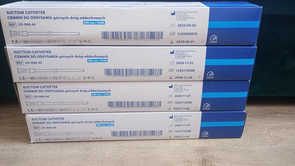 Cewniki do odsysania górnych dróg oddechowych Ch08