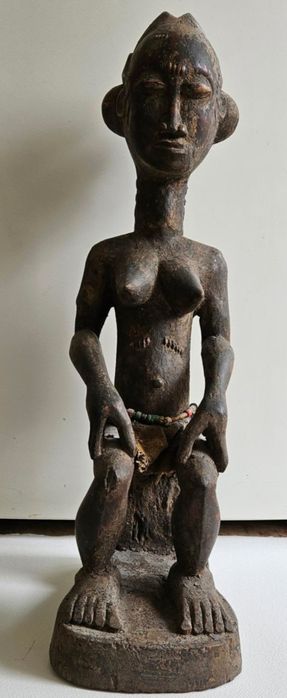 "Etnia Baoulé", peça africana, Costa do Marfim
