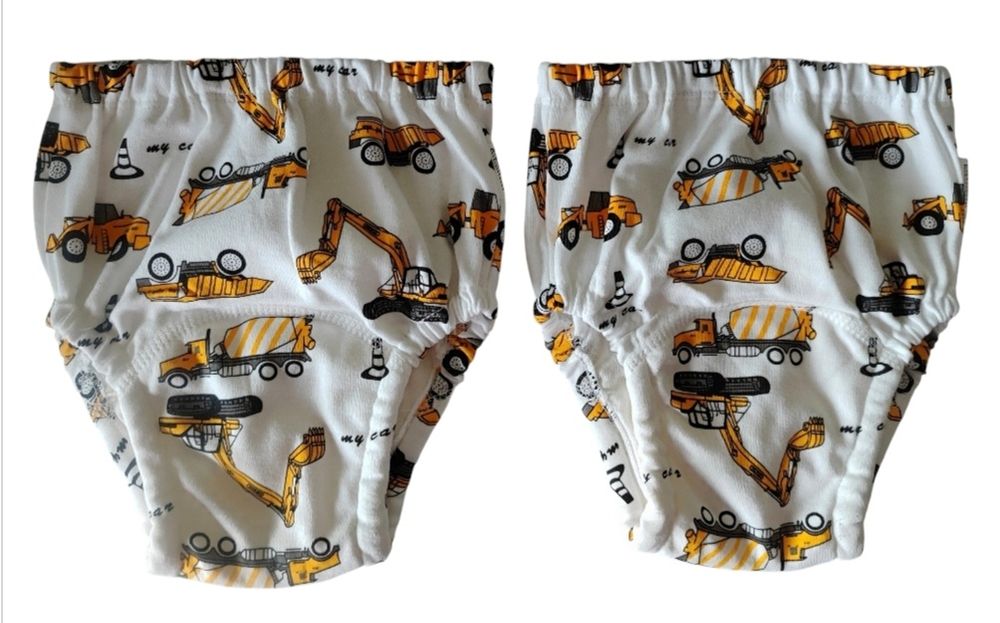 Nowe majtki treningowe dla chłopca nauka sikania koparki