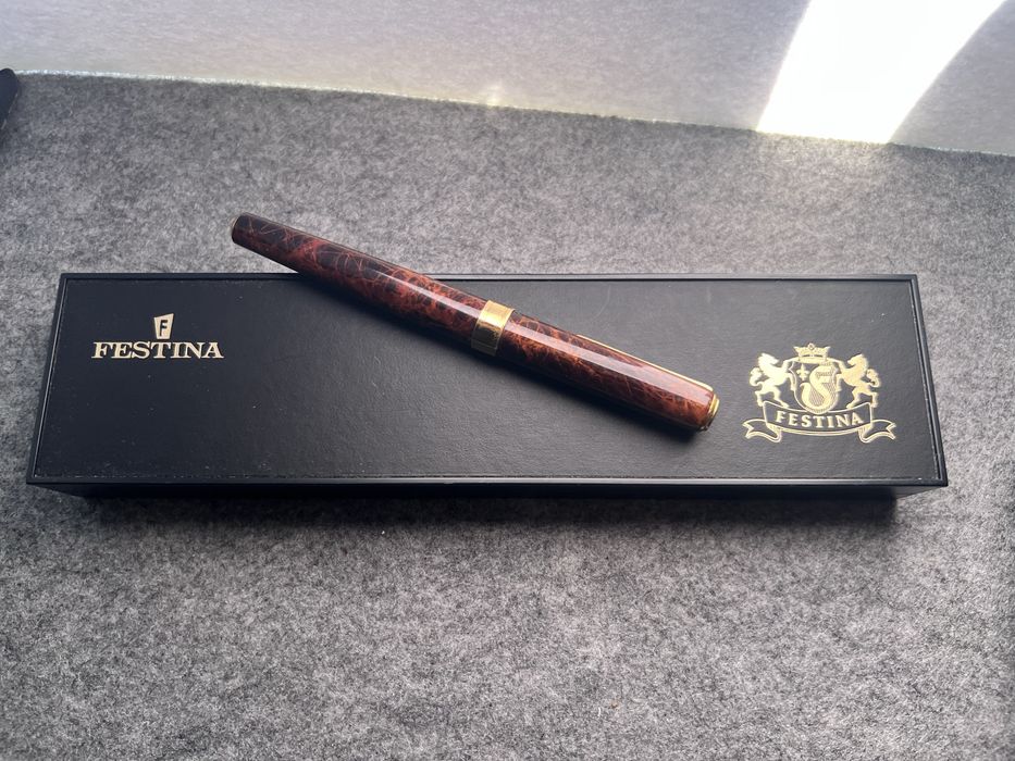 Caneta Tinteiro Festina Luxo – Efeito Mármore