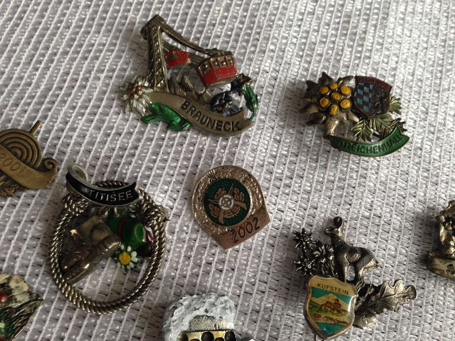 Przypinki do kapelusza 10 szt. komplet.