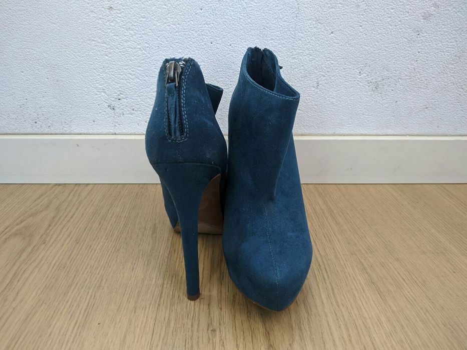 Botins azul turquesa