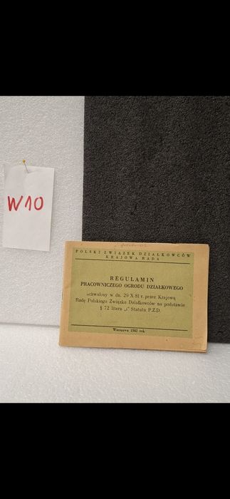 Regulamin Pracowniczego Ogrodu Działkowego 1982r
