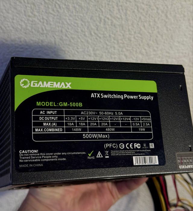 Блок питания 500W Gamemax GM-500B