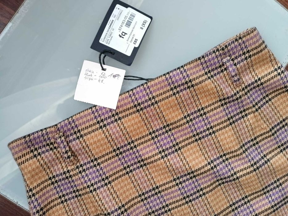 Max Mara kobieca spódniczka w kratę S NOWA