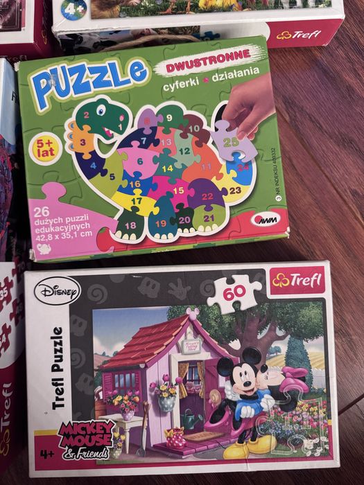 Puzzle dla dziewczynki 4+, 6+