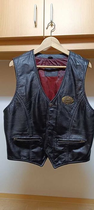 Colete couro motard marca Uvex