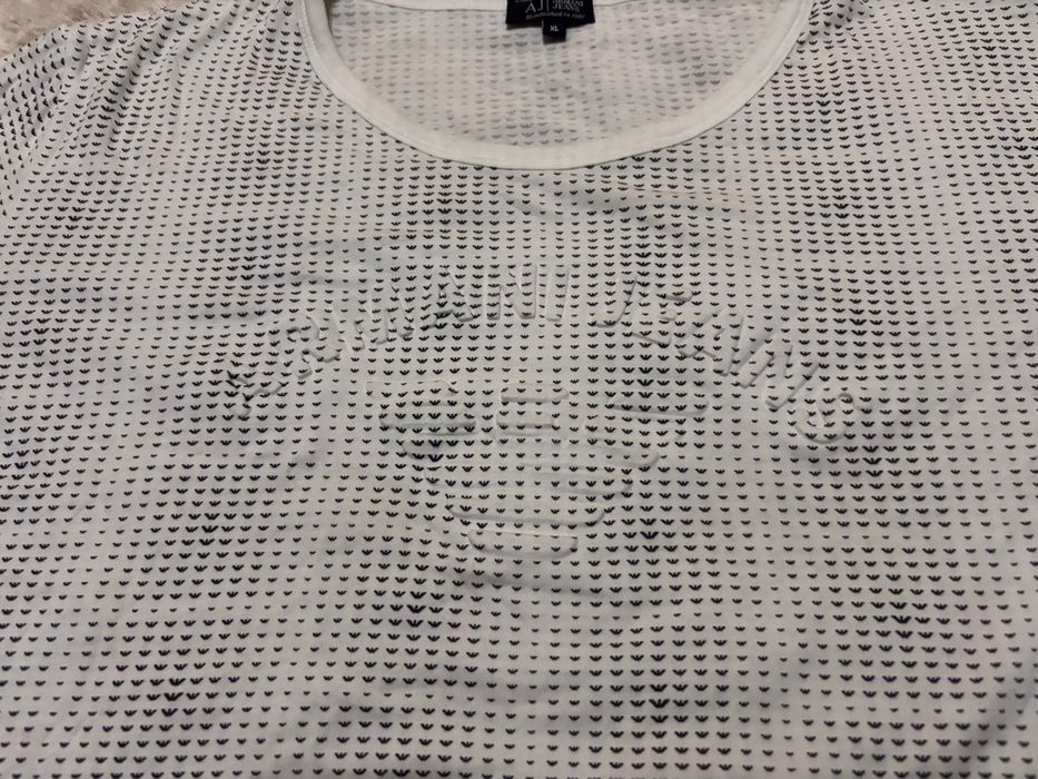 Biala koszulka Tshirt Armani Jeans