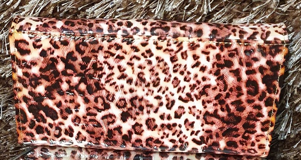 Portfel Damski Różowy w Panterkę