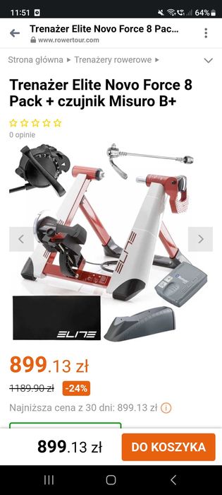 Trenażer elite z czujnikiem