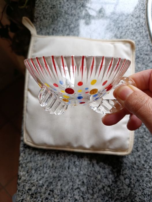 5 Taças/ Chávenas em vidro Murano