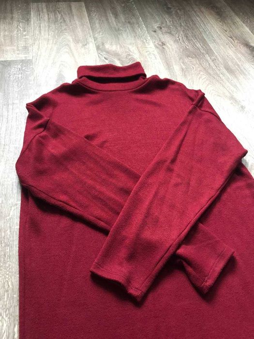 Довгий светр з горлом plus size