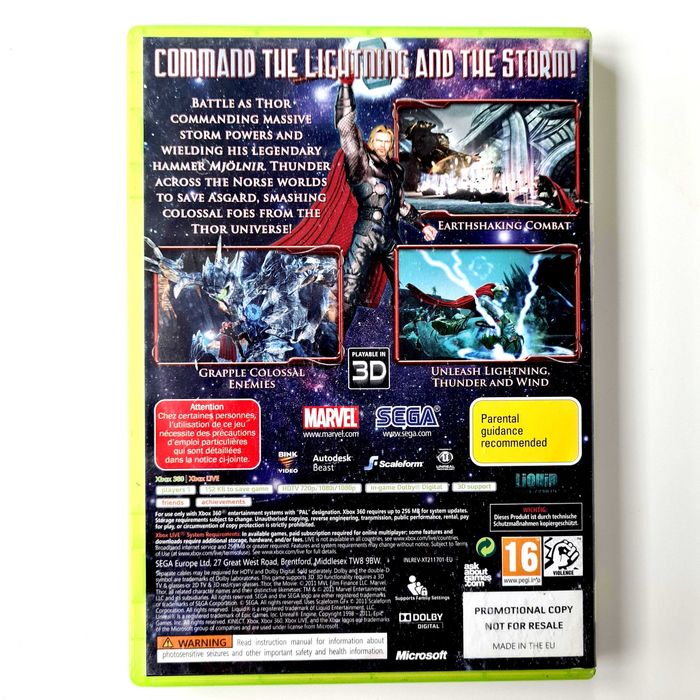 Thor God Of Thunder Xbox 360 Pudełkowa Marvel
