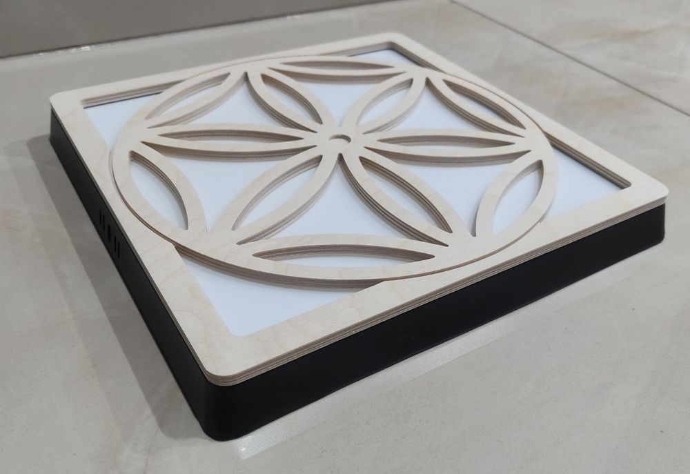 Plafon kinkiet lampa góralska drewniana styl zakopiański folk.